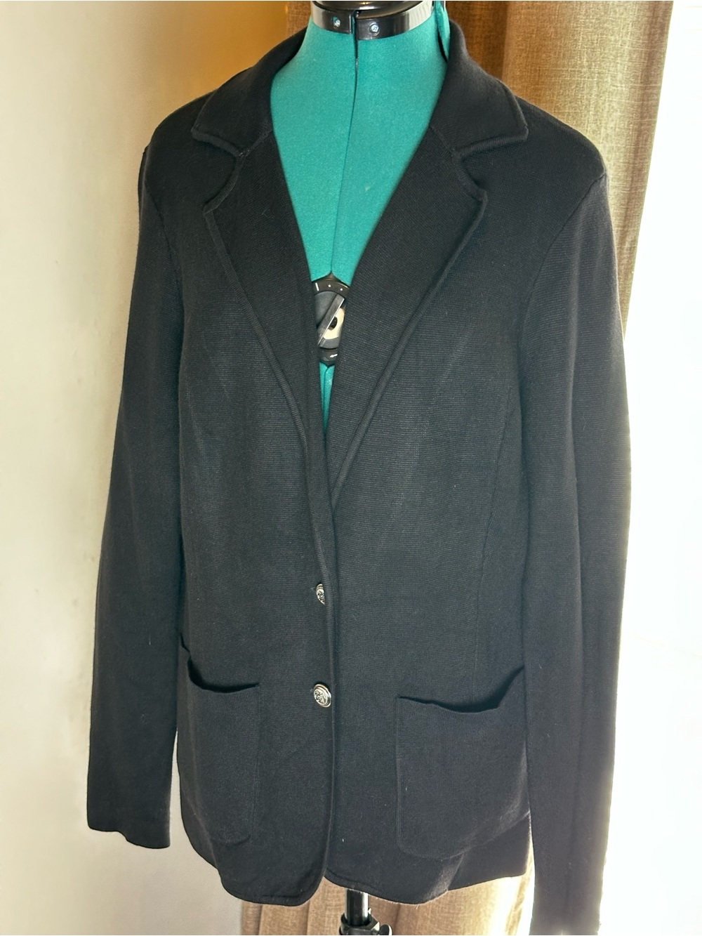 White House Black Market Black Sweater Women's Blazer Jacket